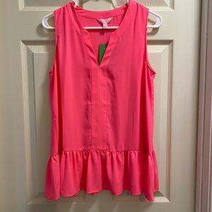 NWT Lilly Pulitzer Gramercy Top Cosmic Coral Small